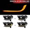 Spec-D Tuning PROJECTOR HEADLIGHTS WITH SEQUNETIAL TURN SIGNAL LED BAR, 2PK LHP-RAN19JM-SQ-RS - alternate 7